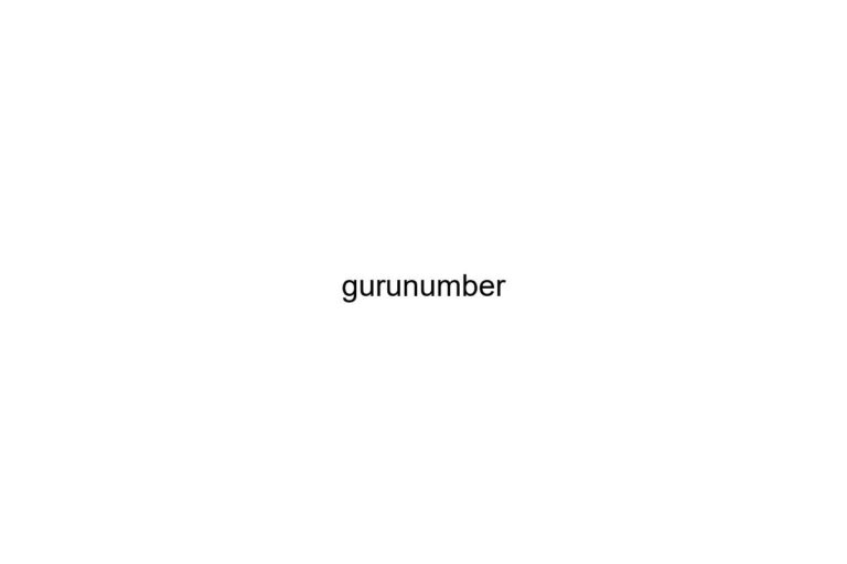 gurunumber